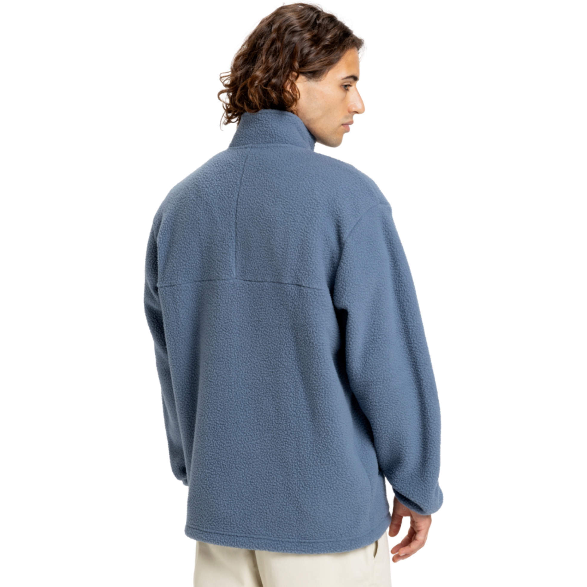 2025 Quiksilver Mens Clean Coast Full Zip Fleece EQYPF03066 - China Blue